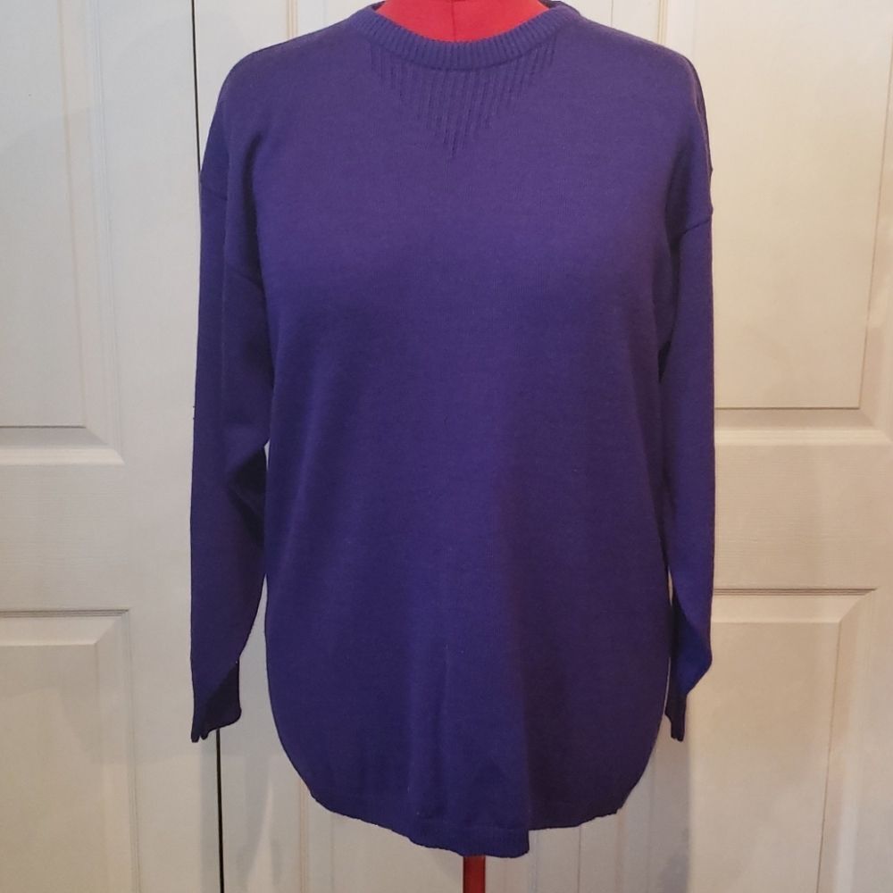 Catalina Plum Purple Long Sleeve Crewneck Sweater
